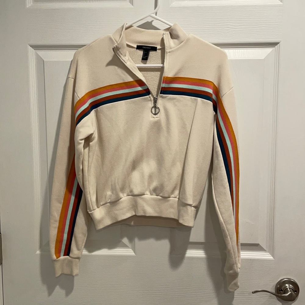 cropped retro sweater